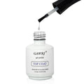 15ml Gel Polish Top Coat No Wipe Soak Off Ultra Glossy Top Gel Nail,and the no-wipe top coat ensures a long-lasting shine.