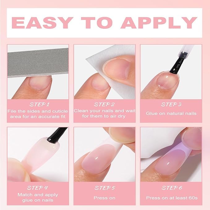 288Pcs Cat Eye Press on Nails Short Almond Fake Nails 12 Color Glitter False Nails Shiny Acrylic Glossy Glue on Nails Gradient Stick on Nail for Women Manicure