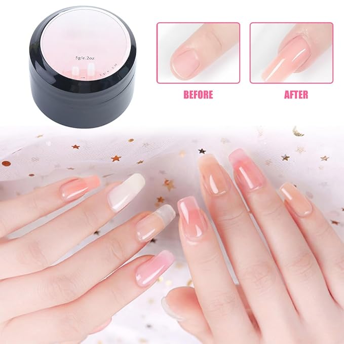 Nail Repair Protection Gel, New Nail Repair Kit for Split Natural Nails, Instant Cracked Nail Repair Gel, Broken Nails Repair Kit for Natural Nails, Easy Quick Fix for Home Use