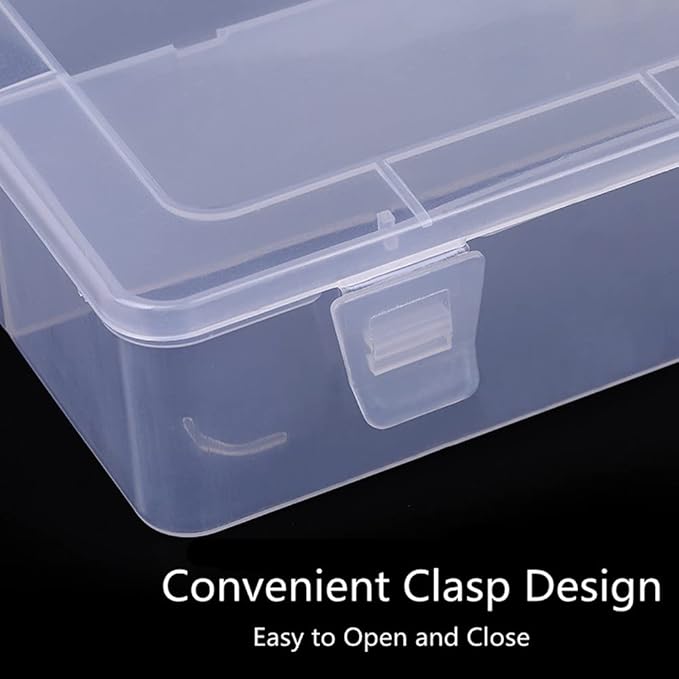 Plastic Nail Art Tools Organizer Nail Brushes Container Case Manicure Tools Holder Double Layers Large Capacity Nail Tools Storage Box (clear)