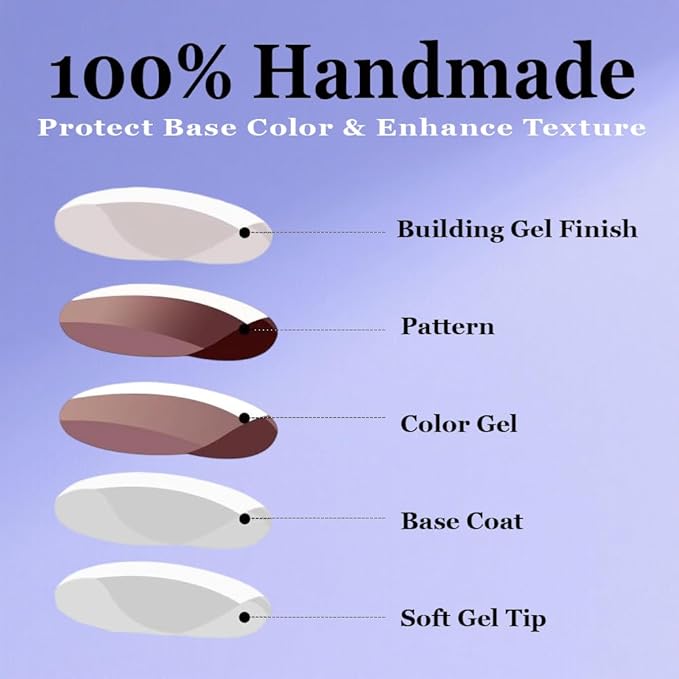 100% Handmade Press on Nails Medium Almond Handmade Nails with Pink Flower Design Spring Summer False Nails Yellow French Tip Nail Press ons Reusable Ombre Acrylic Fake Nails for Women Size M 10Pcs