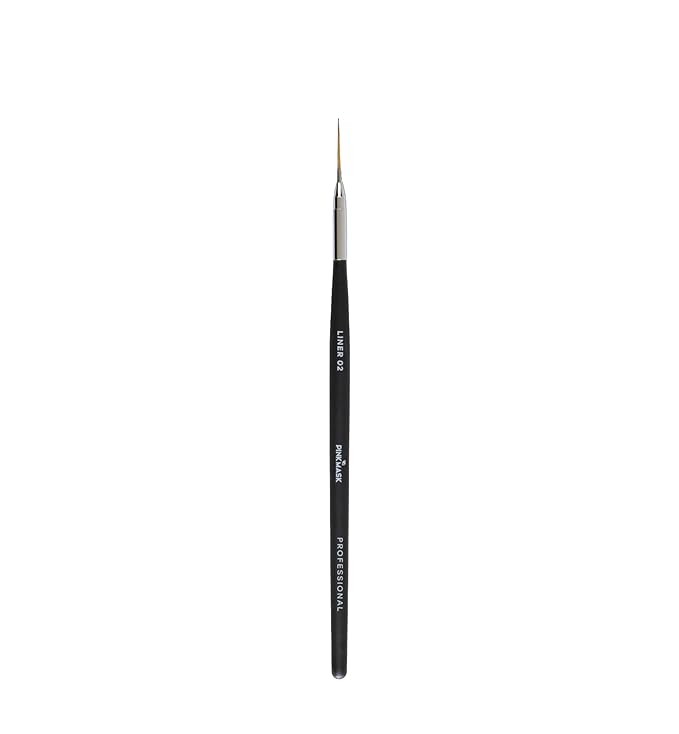 Pink Mask Liner Brush 02 - Precision Brush for Long and Thick Lines in Nail Art