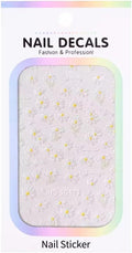 Magrace Flower Nail Stickers for Spring 1 Sheets 5D Self-Adhesive Nail Art Decals for Women Flower Stickers Decoration