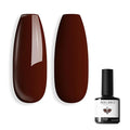 modelones Gel Nail Polish Red Burgundy Nail Dark Red Brown Gel Nail Polish Soak Off Nail Art Manicure 15 ML