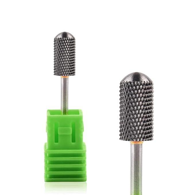 Round Head Alloy Nail Drill Bit Manicure Drilling for Nail Gel Polish Removal Nail Accessories Tool (Coarse)