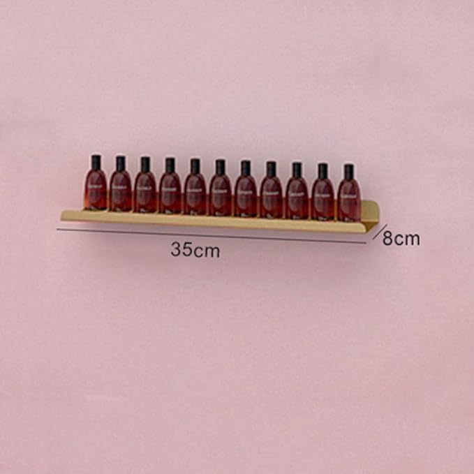 Metal Wall-Mounted Nail Polish Shelf and Essential Oil Rack, Used in Nail Salon, Beauty Salon, Home Perfume/Cosmetics/Beauty Supplies/Spices Collection Display Rack