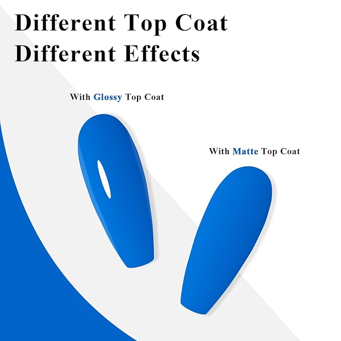 Imtiti Electric Blue Gel Nail Polish, Blue Gel Polish for Nail Art Soak off UV Led Salon DIY at Home Gift for Women