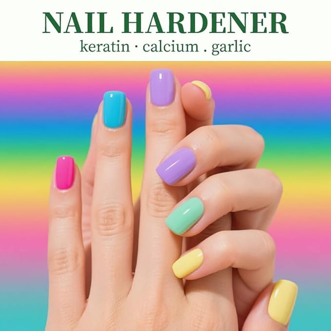 Gentle & Effective Natural Nail Repair Solution - Repairs CrackedCuticles, Hyaluronic acid Anti-fracture natural luster, nail hardener Calcium, Fast Absorbing