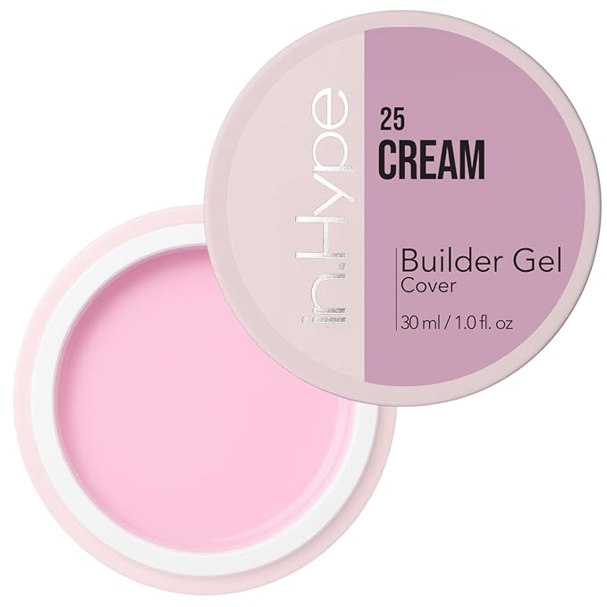 IN.HYPE UV/LED Camouflage Hard/Builder Gel for Nail Extension/Strengthening/Overlays (Cream #25)