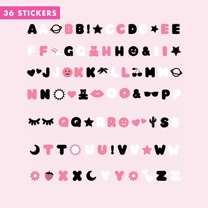 Olive & June Nail Art Stickers | Easy-to-Use Nail Designs | Nail Art Made Easy | Hand-Screened, No-Fade Ink | Accent, Mix & Match, or Cover Chipped Polish | Say it with Bubble Letters