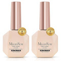MelodySusie 2PCS Hema Free Gel Top Coat Set,Hema Free,Hpma Free,Tpo Free,No Wipe,Soak off UV LED Drying,Long Lasting Gloss Shiny 15ML