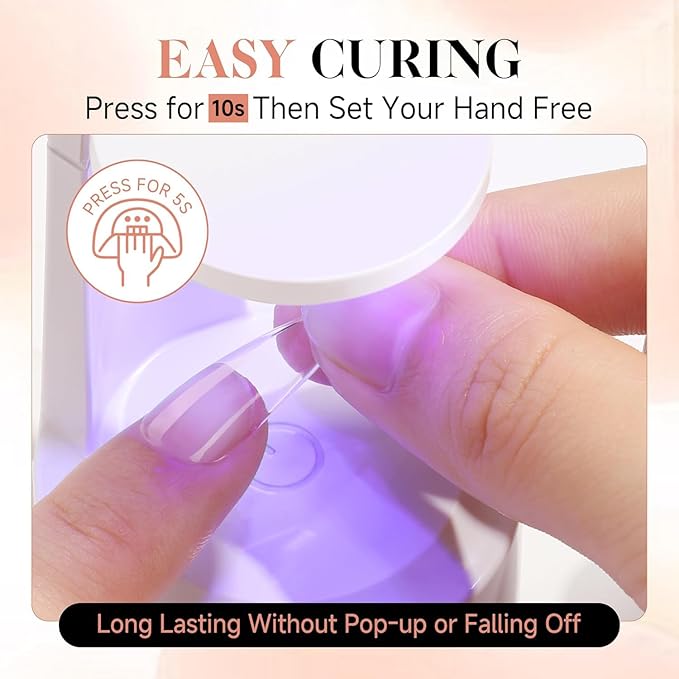 UNA GELLA Gel Nail Glue 80g Super Strong U V Solid Soft Gel Lamp Curing Needed Nail Glue 40g*2 for Acrylic Nail Tips for Fake Acrylic Press On Nails Extension Soak Off