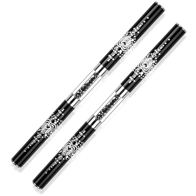2Pcs Polygel Nail Brush & Picker, Dual-ended Oval & Flat Gel Nail Brushes Polygel Slice Tool for PolyGel UV Builder Gel Nails Extension