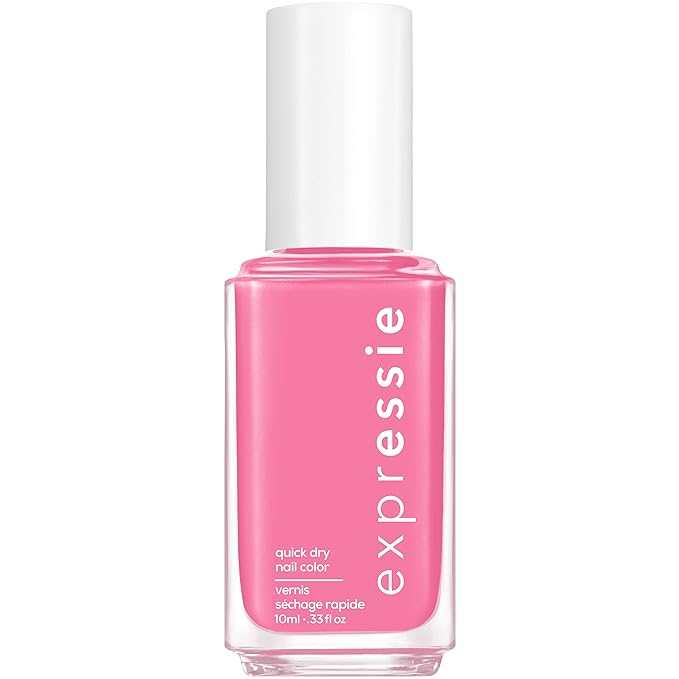 essie Expressie Nail Polish, Quick-Dry Bubblegum Pink Nail Polish, Vegan, Makin' Moves, 0.33 fl oz