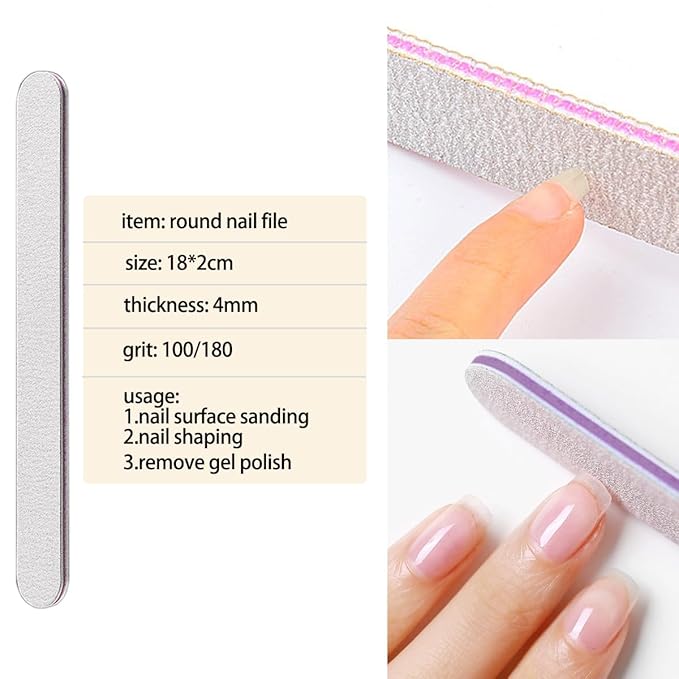 Dual Nail Form Kit, 480pcs Dual Forms for Polygel Stiletto Coffin Ballerina Extension Forms 10pcs Clear Clips With Gel Brush Pen Nails Files Buffer Nail Extension Kit for Beginner