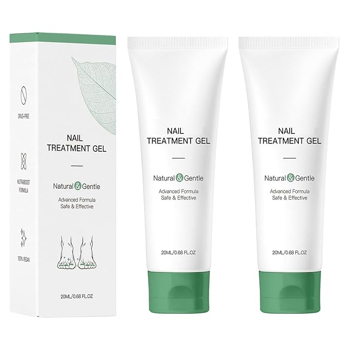 Nail Treatment Gel - 2 PCS Nail Growth Repair Cream for Fingernails and Toenails, Fix & Renew Damage Fungal Nail, Broken, Cracked & Discolored Nails