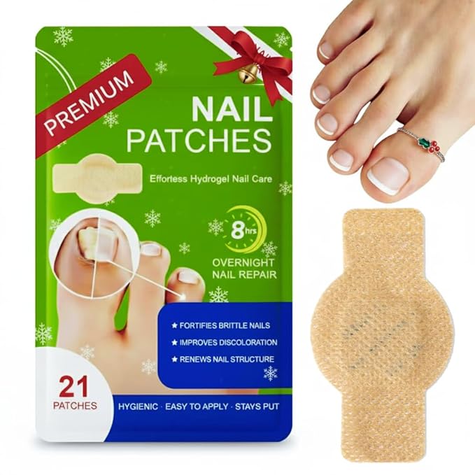 Premium Fungal Nail Patches Toe Nail Care Extra Fungus Strength 21 Pcs Nighttime Repair Damaged Treatment Toenail ingrown Nails 8 Hour Safe Sensitive gift for Valentine Day Women Men .(21 Count)