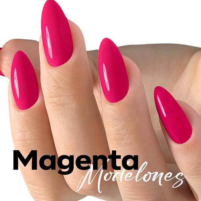 modelones Dark Pink Gel Polish Rosy Mulberry Pink Gel Nail Polish Soak Valentine Off LED Nail Art DIY Nail Manicure 15ML
