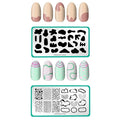 Maniology Mod Set Nail Stamping Plates, Minimalist Contemporary Aesthetic Nail Art Design, Blobs and Shapes Manicure (Mod Pods (M300), In Shape (M301))