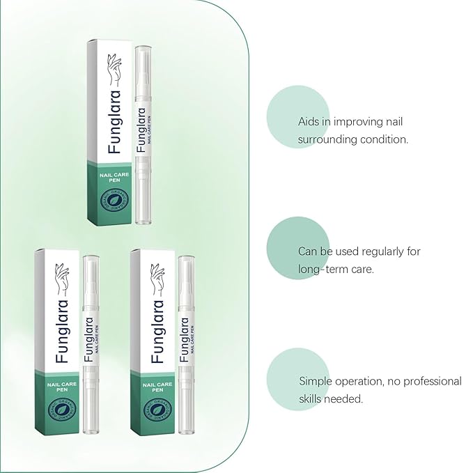 Nail Fungus Pen–Toenail Fungus Treatment Extra Strength for Toe Nail Repair Pen for Damaged Nails - 25% Undecylenic Acid with added Tea Tree Oil(3 PCS)