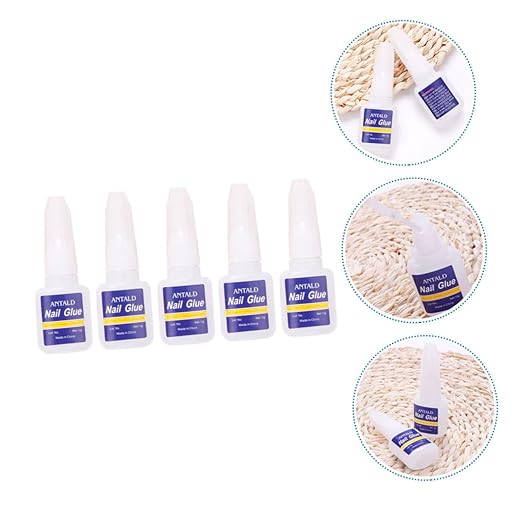 10 pcs Nail Glue Nails Press Nails Each Super Strong Adhesive False Nail Tips Repair Nail Art Decoration Skin Friendly Formula