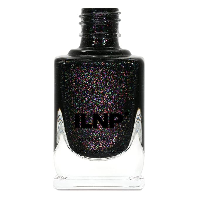 ILNP Cursed - Festive Black Shimmer Nail Polish