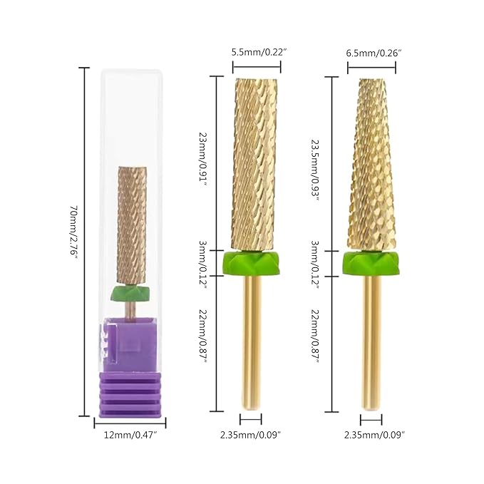 Steel Nail Drill Bit Nail Cuticles Remove Professional Nail Bits For Nail Drill Manicure Pedicure Tools Steel Processing Nails