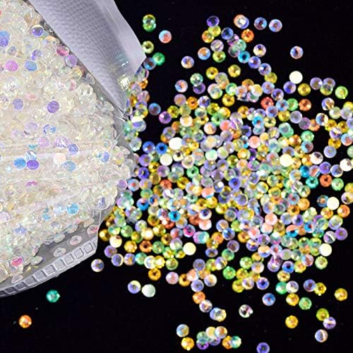RD-63534 Decor Rhinestone 1000pcs Micro Zircon Strass for Nails Rhinestones Crystal ABColorful Rhinestones for Nail Art Decoration Accessories 2mm 3mm 4mm - (Type: 4mm)