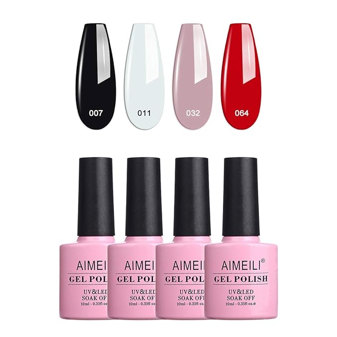 AIMEILI Soak Off UV LED Gel Nail Polish Multicolor/Mix Color/Combo Color Set