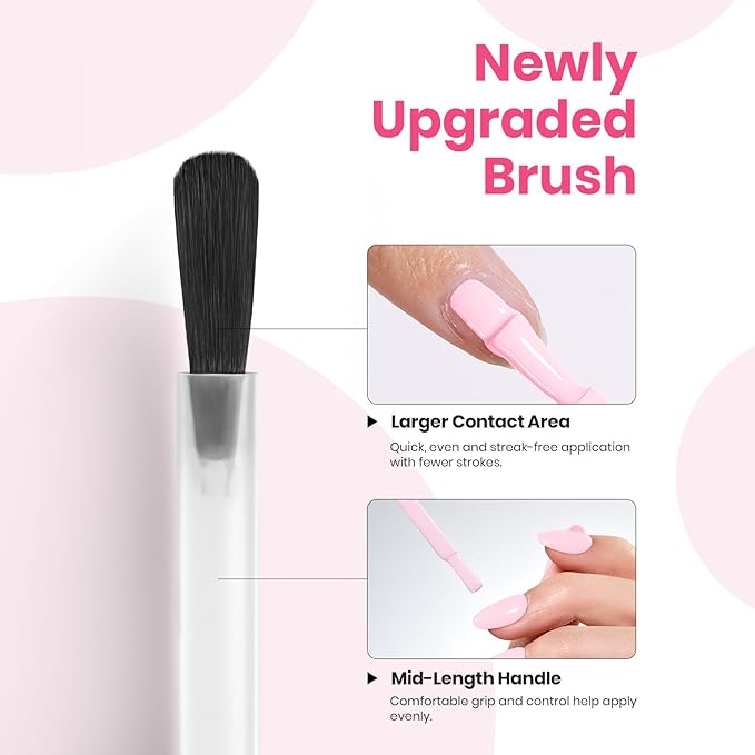 Beetles Pink Gel Nail Polish, Pastel Spring Gel Polish, Milky Light Pink Strawberry Milk Color, UV LED Soak Off Long Lasting Salon DIY Home Manicure Nail Art Gift for Women 15ML/0.51Fl Oz