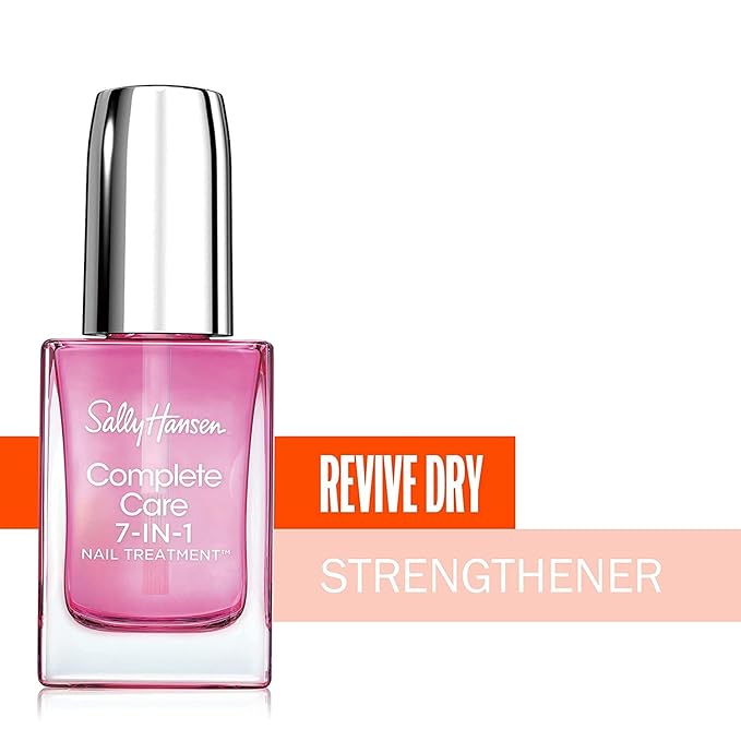 Sally Hansen Nail Treatment Complete Care 7-in-1 Nail Treatment™ | Strengthener, Base & Top Coat | Moisturizes, Restores & Protects with All-in-One Formula