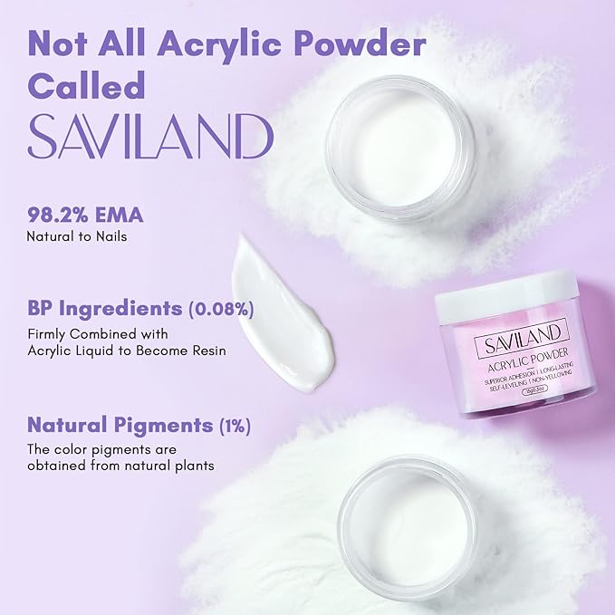 SAVILAND Acrylic Nail Kit with Drill: Professional 0.5Oz Clear/White/Pink Acrylic Powder and 50ml Liquid Set with Drill Nail Brush Forms Tool Extension Set for Beginners with Everything Home DIY Salon