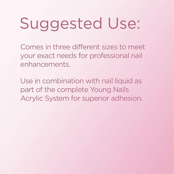 Young Nails Acrylic Cover Powder, Rosebud, 45 Gram