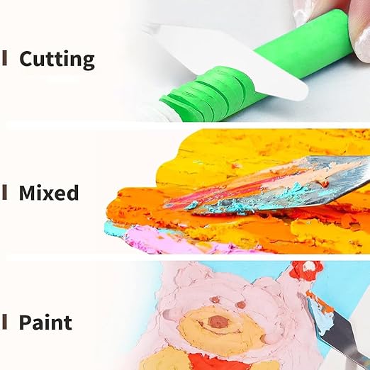 7Pcs Palette Knives Metal Spatulas with Wooden Handles for Oil Paints, Painting Craft Knife Mixing for Art, Palette Scraper for Paint Mixer, Smearing, Clay Sculpting Tools. 1Set