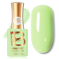 Beetles Green Gel Nail Polish - Matcha Mousse 15ML, Hema Free Pastel Green Gel Polish, Same Color Same Bottle, Soak Off UV LED Lamp Pastel Nails Art, Manicure Salon Spring Nails for St Patricks Day