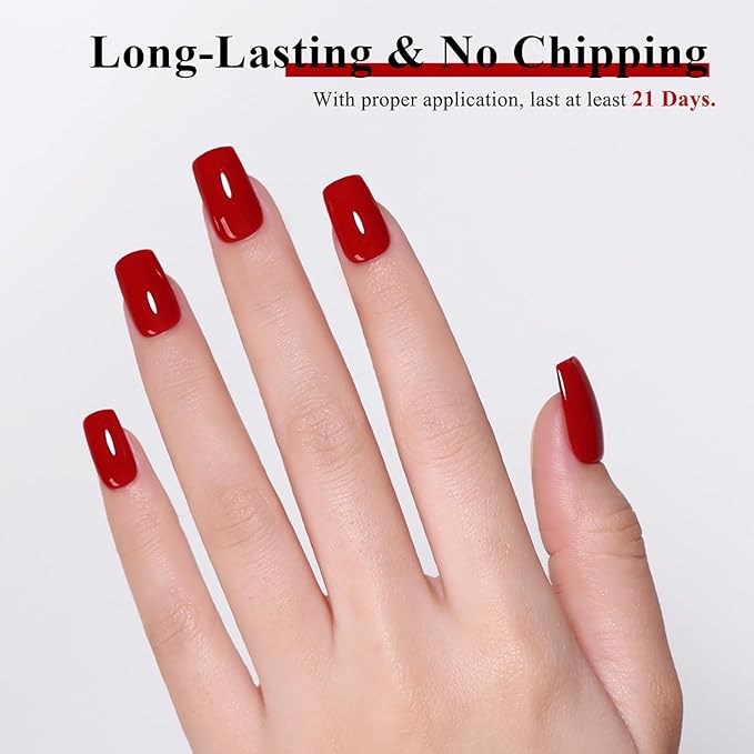 Imtiti 10ml Dark Red Gel Nail Polish Long Lasting Soak Off UV Led Fall Gel Polish Salon DIY at Home Gift for Women 1Pcs