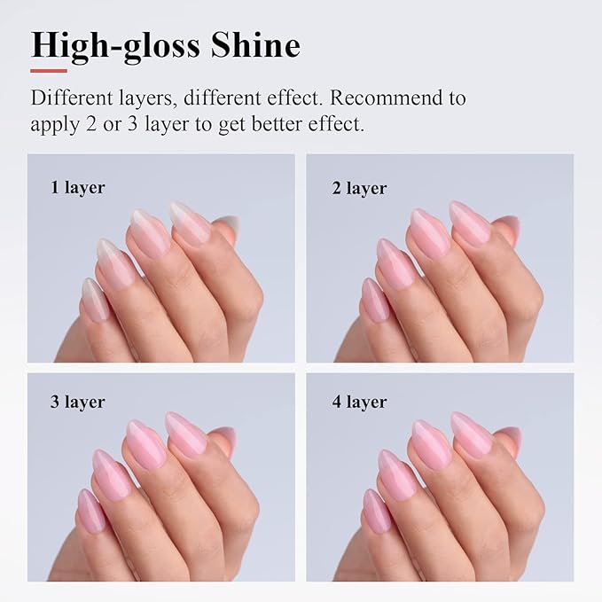 Imtiti Jelly Gel Nail Polish - Nude Pink, 0.5 Fl Oz, Soak Off LED-UV, Starter Kit for DIY Manicure