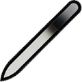 Mont Bleu Rainbow Crystal Nail File in Black Pouch - Czech Tempered Glass - Handmade in Bohemia (Czech Republic)