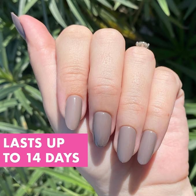 Olive & June Instant Mani Press-On Nails (Glue) | 42 Fake Nails, 21 Sizes | Non-Toxic, Long-Lasting Recycled Materials Realistic Look | Salon-Quality at Home | Medium, Oval | 100% Chance