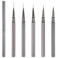 Sibba Nail Art Liner Brushes Set 5PCS Professional Detail Nail Art Pens for Gel Polish Metal Nano Nails Files Acrylic Painting Nails Tool for Long Lines Thin Details Fine Line Drawing Beginner Artists