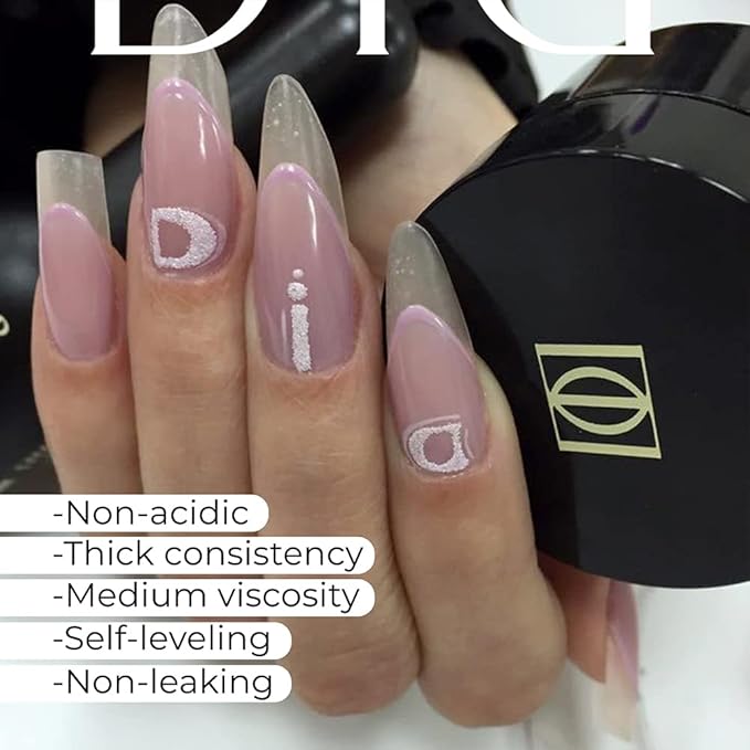 Didier Lab Premium Nail Builder Rosa - LED UV Builder Gel for Nail Repair & Extensions 1.76 fl oz