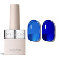 MEGIOR Klein Blue Jelly Gel Nail Polish 0.5 Fl Oz Transparent Blue Soak Off UV LED Lamp Light Cure Gel Polish Kit for Salon and Nail Art Starter Manicure DIY at Home