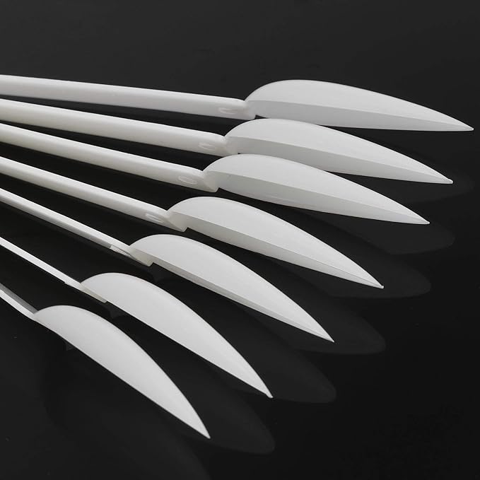 160 Pcs Plastic Nail Swatch Sticks Stiletto Nail Swatches Sample Sticks Nail Color Display Sticks with Metal Rings