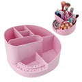 ANGNYA Nail Drill Holder with 7 Compartments & 18 Holes Nail Drill Bit Holder, Professional Nail Desk Storage Organizer Box Case for Nail Station, Salon and Home Use