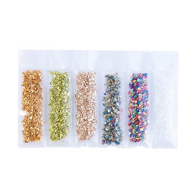 Nail 3D Crushed Stone Colorful Irregular Rock Crystal Glass DIY Piece Gemstones Nail Art Crafts Decoration