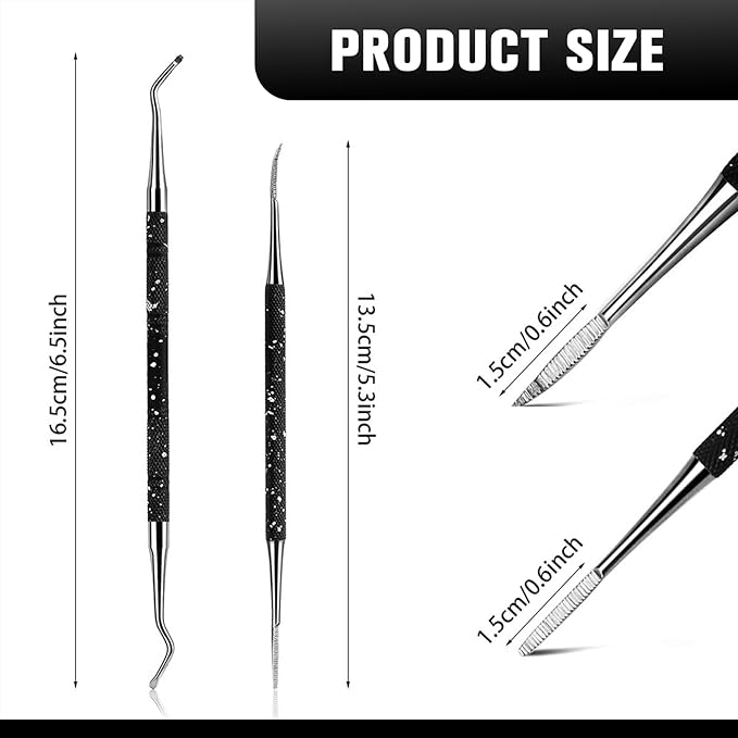 FERYES Ingrown Toenail Tools,Toenail Lifter and Toenail File Set for Ingrown Toenails Treatment - Surgical Grade Stainless Steel Under Nail Cleaner Pedicure Tools - W/Tin Storage Box