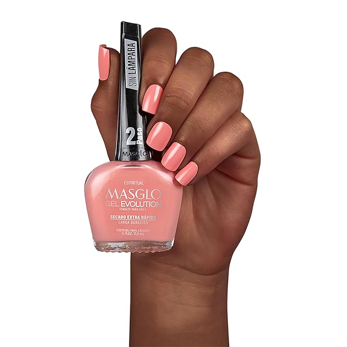 MASGLO Gel Evolution – Set of 3 Nail Polishes No UV/LED Lamp Needed, Fast-Drying, 12-Day Wear, 14-Free Formula, High-Gloss Finish, vegan (0.5 oz Each)