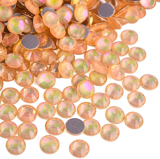 Blinginbox Rhinestones for Crafting,Flatback Rhinestones Glass Gems Stones Round Gemstones Non-Hotfix Crystal for Crafts Nail Decoration,Sunshine Crystal(3.8-4.0mm) SS16/1440pcs