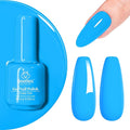 Beetles Blue Gel Polish, 15ML Bright Blue Gel Nail Polish, Soak Off Spring Nails Art Manicure Salon Home DIY Design Uv Nails Lamp Needed Gift for Women