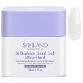SAVILAND 5-IN-1 Ultra Hard Builder Nail Gel: 120 g Large Capacity Milky White U V Need Hard Gel for Nails Nail Extension Strengthen Thickening Durable Hard Gel Easy Nail Art DIY Home Use